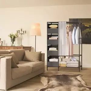 고품질 GDM 모던 디자인 고정식 튼튼 행거 멀티형 튼튼한고정식행거 옷걸이행거 의류진열대 WFHW07O