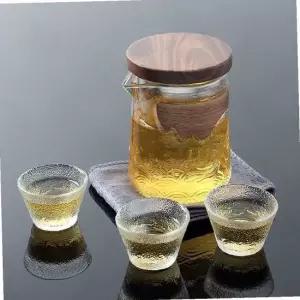 (로하티) 향우림 휴대용 내열유리 다기세트(3인) 다도