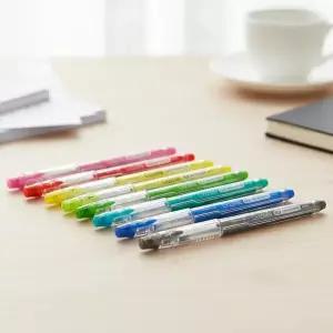 가젤 0.3mm 단색 볼펜 탱크펜 1다스 10가지 색상