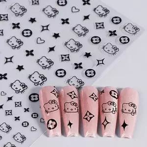 네일아트 귀여운 케릭터 냥이 고양이 네일스티커 6종-WFHTR8F