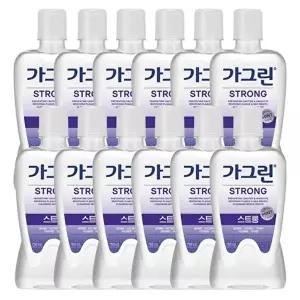 고품질 가그린 스트롱 구강청결제 750ml x 12개(한박스) 구강세정제 동아가그린 가그린제로 WFHW46E