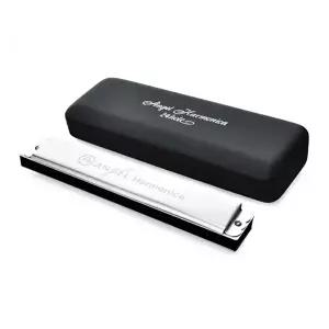 고품질 24홀 하모니카 엔젤 블루스 하모니카 취미 실버 교습 실기 황동 N24 음악 WFHW4A4