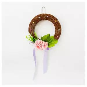 수업교구- 카네이션 콜크 리스 만들기 4인용 올인원구성