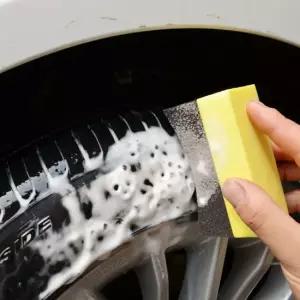 타이어패드 어플리케이터 세차 타이어세차패드 스펀지타이어관리 타이어세정제