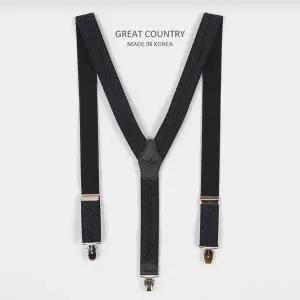 고급서스펜더 바둑체크 남친룩필수템 남자멜빵코디