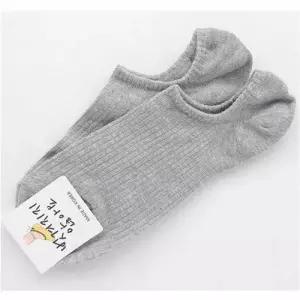 기본 덧신 데일리 골지 여자 회색 향기 삭스 면양말 WFLRJ59