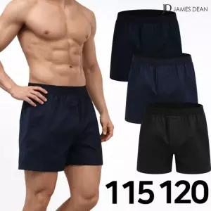 남자트렁크팬티120 면100 사각팬티115 아웃밴드 3매 세트