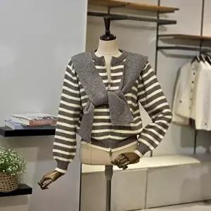 [반에이크]반에이크 VB5YKCMG08D 후드머플러SET 스트라이프 가디건