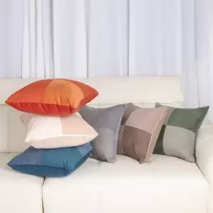 빅무드 투톤패치 인테리어 소파쿠션 쿠션커버