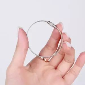 ( )와이어 키링부자재 와이어링 와이어키링 키링 실버 링키링