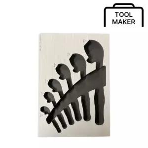 TOOLMAKER 툴메이커 맞춤 스펀지 제작 WERA 수공구 라쳇 몽키 세트 인서트 폼 6004 조커 시리즈 호환 가능