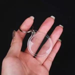 ( )투명 포카키링 포카 증명사진 키링 원형 증사키링
