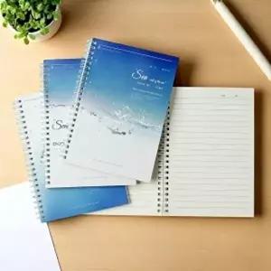 블루웨이브A5유선노트4p세트스프링줄공책 (KYR-WFI7C39)