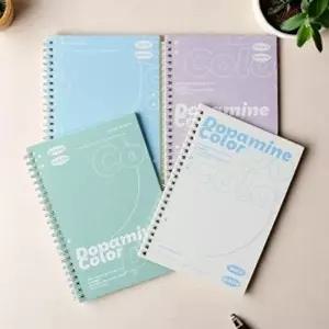 컬러데이즈A5유선노트4p세트필기스프링줄공책 (KYR-WFI7C2S)