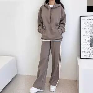 블레오 여자 빅사이즈 오버핏 커플 후드티 팬츠 세트 DM251129