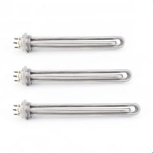 6kW 220380V DN4047mm. Heatpart 길이 300mm SS304 터미널 물 보일러탱크 플랜지 발열체 3U 모양 튜브 히터