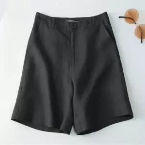 반바지 여름 여자 기본핏 린넨바지 허리밴딩 7컬러