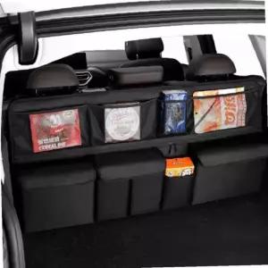 차량용 트렁크 정리 수납함 SUV 헤드레스트 폴딩 포켓 박스