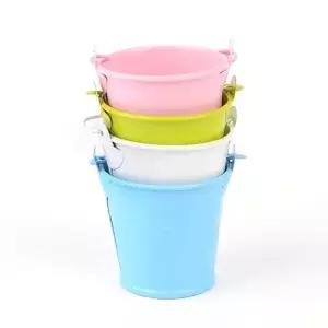 컬러 양철 미니 화분 소형 식물 인테리어 소품 화초 용기 양철화분 미니소형화분