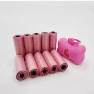 강아지 산책 외출 배변봉투 1+10롤 뼈다귀 케이스