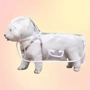 강아지 레인코트 비옷 소형견 판초 투명 산책용 방수 의류 반려동물우비 반려동물용품