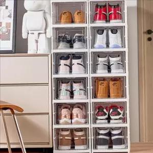 [라일리생활건강] Rly 접이식 신발 정리대 투명 운동화 정리함 퀵폴딩