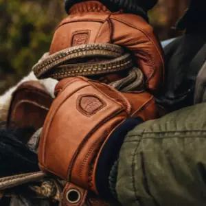 헤스트라 3핑거 삼지 스키 장갑 겨울 보드 브라운 XL BNA