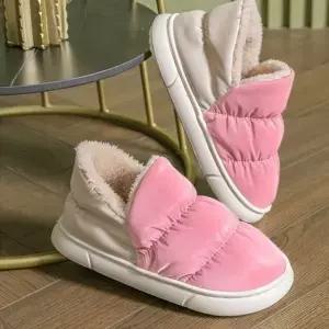 [하프클럽/]패딩 소음방지 양털 룸슈즈 실내화 거실화 털슬리퍼