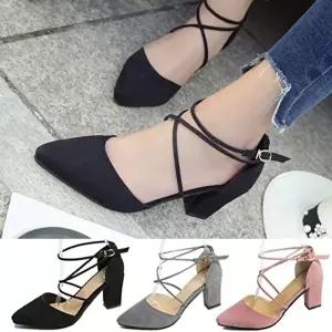 [엄지척]스웨이드 메리제인 스트랩슈즈