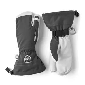 헤스트라 보드 스키 3핑거 장갑 아미 레더 그레이 XS BNA