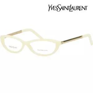 [생로랑] 안경테 YSL6332 8I1 명품 여자 남자 아이보리 오벌 뿔테
