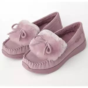 슈즈여성 CAROL 캐롤 4CM 소가죽 리본 방한 모카신 핑크베이지 3999266QDW2148736