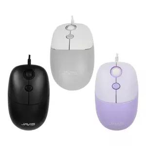 자비스 저소음 광마우스 C타입 유선 스마트폰 PC 겸용 마우스