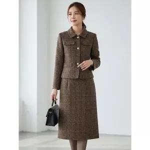 리블리크 치트렌 트위드 투피스 세트_RE3ST011