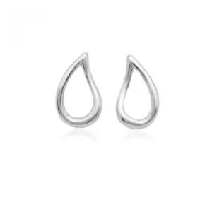 92.5 실버 물방울라인 순은 귀걸이-silver7126