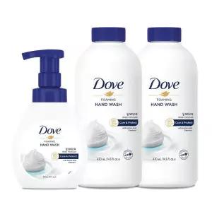 도브 포밍 핸드워시 딥너리싱 본품 240ml 1개 + 리필 430ml 2개 - 피치(핑크) 917223