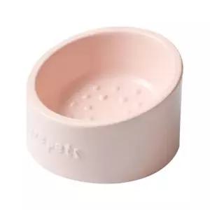 요기쏘 강아지 고양이 파스텔 도트 세라믹 식기 칼라랜덤1개