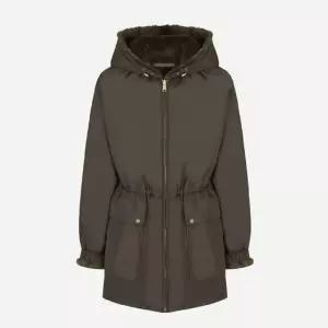 밍크배색후드 천연퍼안감 블루종 점퍼 CNEWLPA03