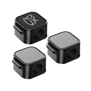 ubxkorea 1+1 마그네틱 케이블 홀더 선정리 책상 무타공 미니 3개입