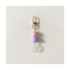느랑 자체제작 귀여운 파스텔 구슬 비즈 스마일 에어팟 버즈 아이폰 갤럭시 Z플립6 핸드폰 줄 키링