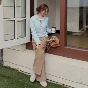 [제작/빅사이즈]이블렛 트루피 버튼 후드 니트 제이스타일