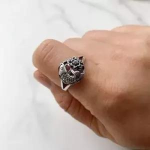 반지 은 연꽃 사이즈조절 부처님 AM129 굿즈 불교 잉 WD2B4D5