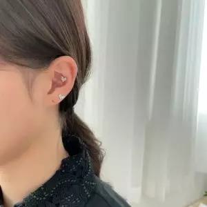 변경가능 플론 하트 피어싱 큐빅 바벨바 라블렛바 WD2B303