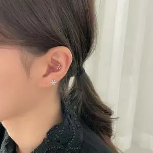 프로즌 변경가능 피어싱 눈꽃 라블렛바 바벨바 WD2B28A