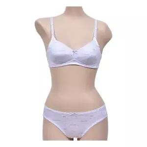 면원단 주니어 노와이어 브라팬티세트 학생내의 WC7B636