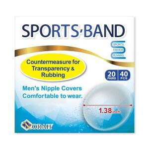 스포츠 밴드 남성용 초박형 방수 유두 커버 - 피부 친화적인 접착 테이프, 땀에 강하고 및 일상복에 이상적이며 투명(1세트)