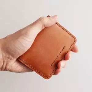 [골드스마일]수제 가죽 카드지갑 4장소지 명함 지갑