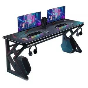 2인용 컴퓨터책상 모텔 게이밍테이블 커플 호텔 긴