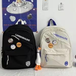 와펜 포인트 캐주얼 학생 데일리 백팩 수납 가방 학생백팩 캐주얼백팩 데일리백팩