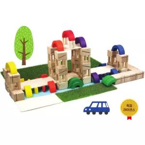 JustBlock 공간 연결 사고력 스마트라인 어드밴스146 + 활동북 원목블록